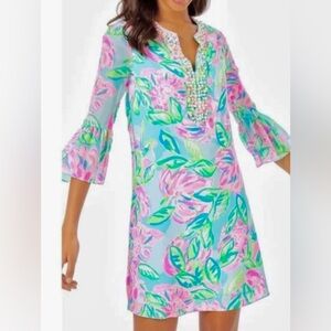 Lilly Pulitzer Elenora Silk Dress Size XL